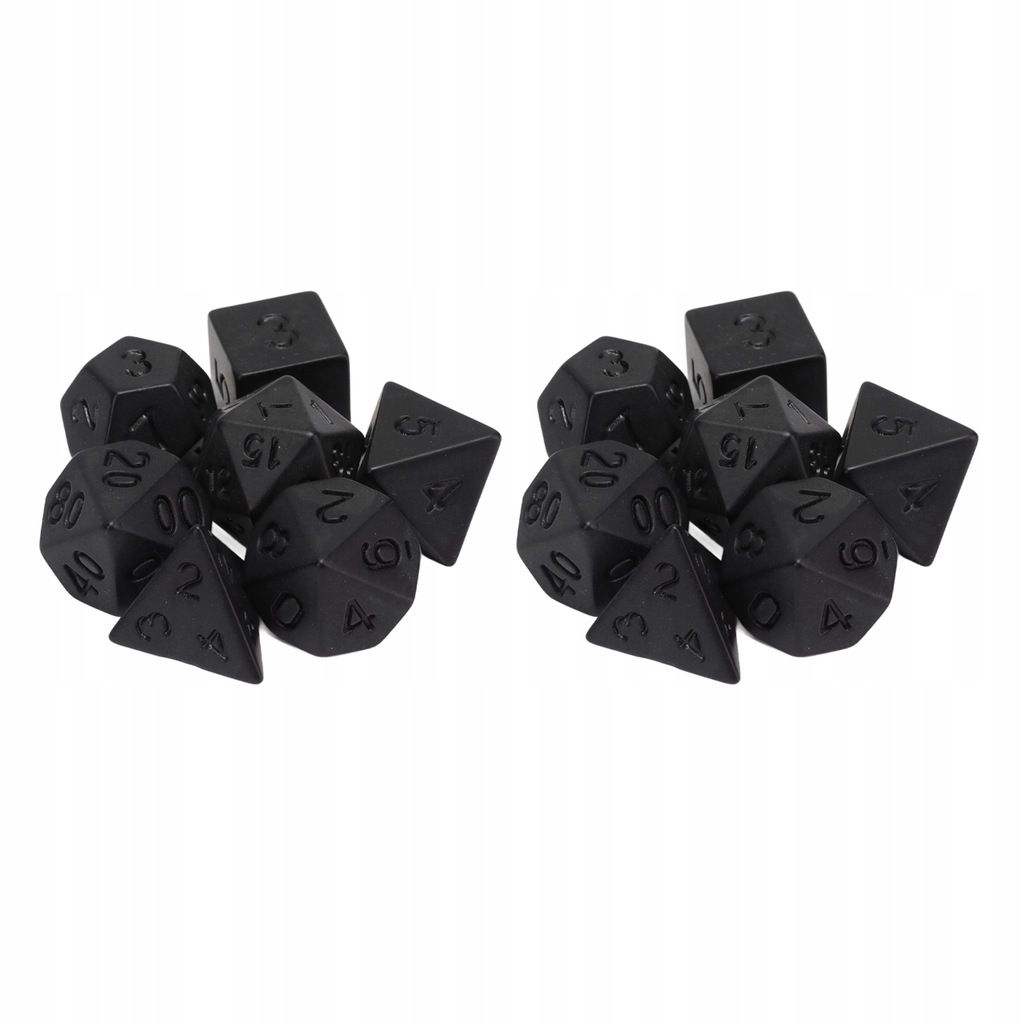 14 Pieces Ds Polydriques Noir