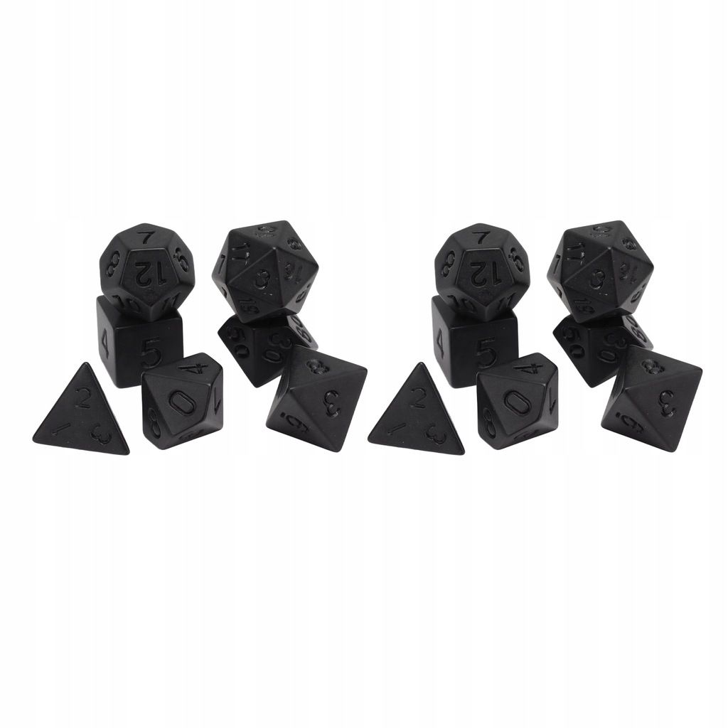 14 Pieces Ds Polydriques Noir - 2