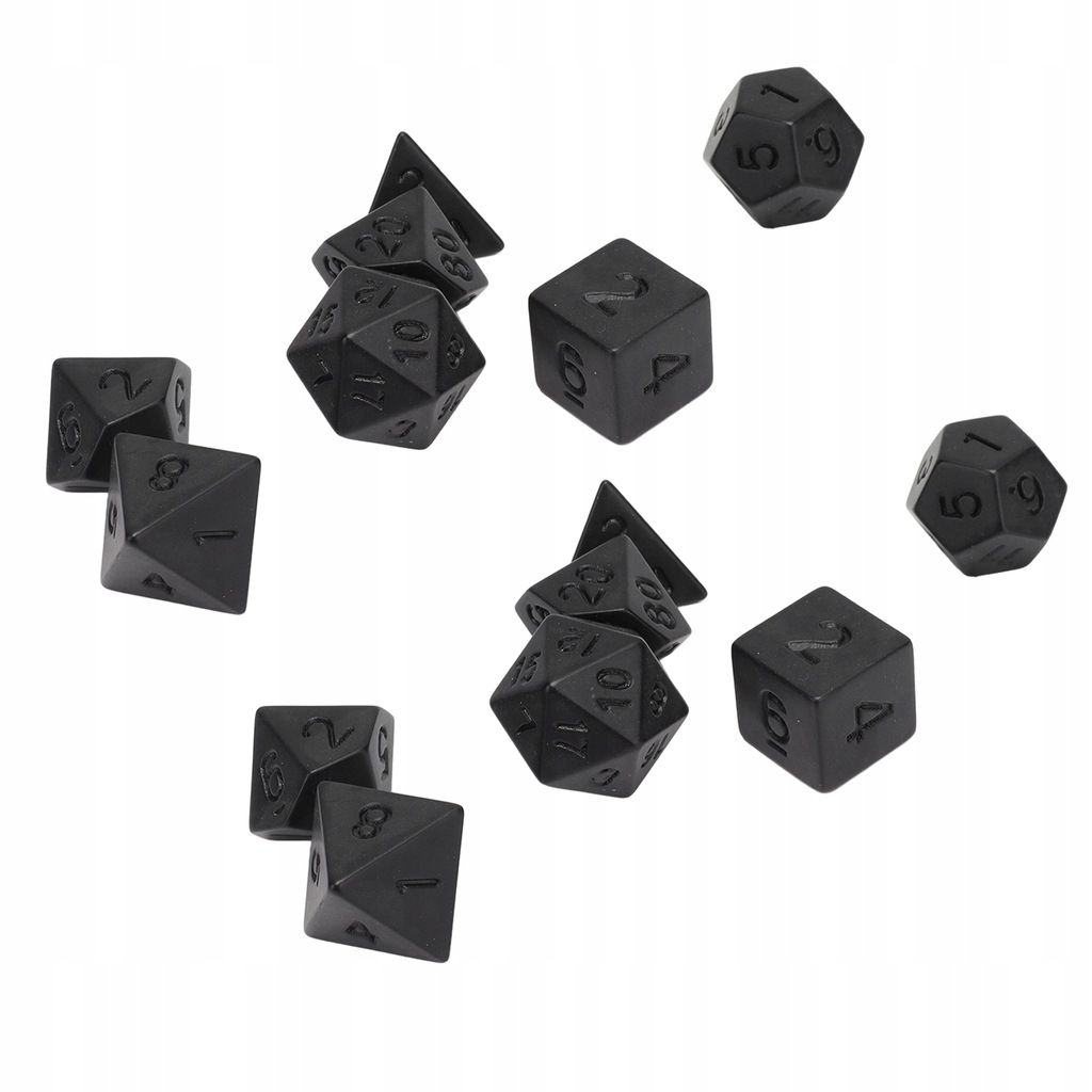 14 Pieces Ds Polydriques Noir - 4