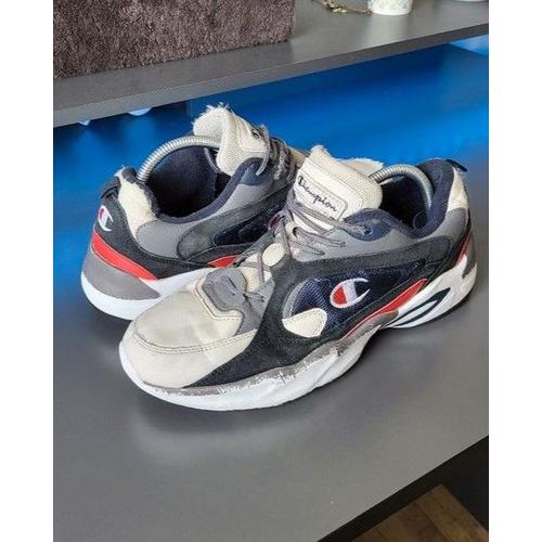 Champion Tampa Chaussure Rouge Bleu Et Blanc En Filet 44 Eu / 10 Us Homme Et Femme Basket Sport