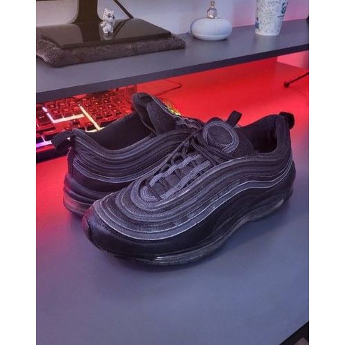 Nike Chaussure Air Max 97 En Cuir Et Noir Basket 43 Eu / 9.5 Us Homme Et Femme