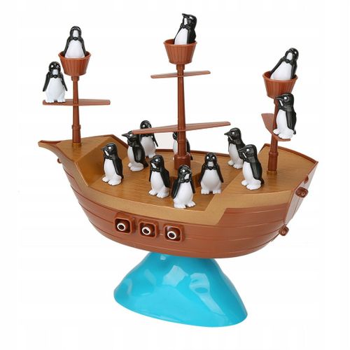 Jeu D'équilibre Bébé Pingouin Bateau Pirate De Bureau