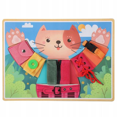 Habillez Le Chat Pour Les Enfants Puzzle Board Basic