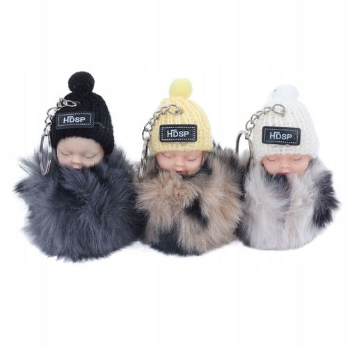 12 pieces porte-clés pendentif bébé endormi