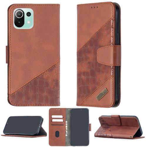 Coque Pour Xiaomi Mi 11 Lite 5g Coque Compatible Avec Xiaomi Mi 11 Lite 5g Coque Etui Housse Case Cover Bf04 Brown