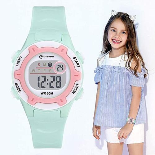 Montre Enfant,Montre Adolescent Garcon Sport Digitale De Fitness , Avec Alarme/Chronographe/Étanche Pour Cadeau Garcon Fille 3-14 Ans