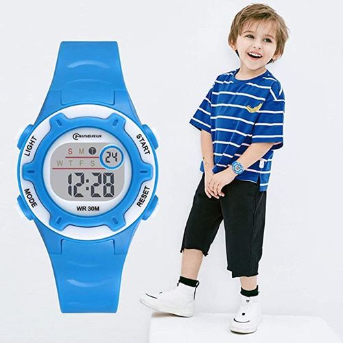 Montre Enfant Garçon Fille Adolescent Sport Digitale Mode Montre Multifonction Chronographe Montre Led Avec Lumière/Alarme Pour Cadeau Enfant