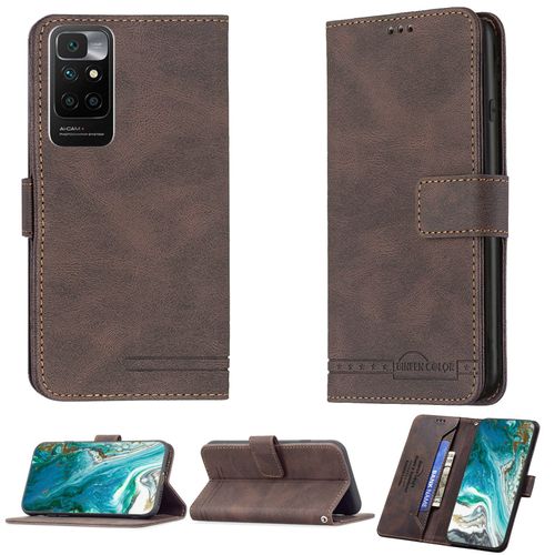 Coque Pour Xiaomi Redmi 10 Coque Compatible Avec Xiaomi Redmi 10 Coque Etui Housse Case Cover Bf09 Brown