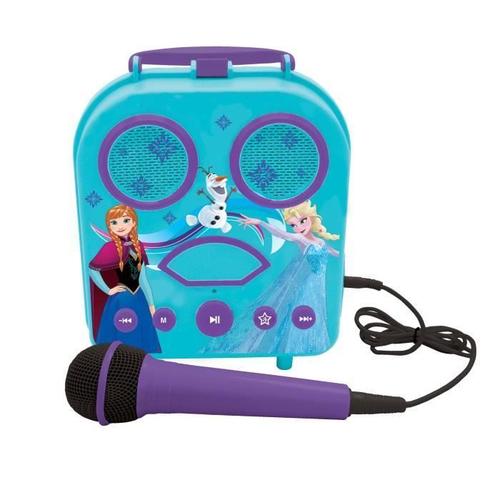 Karaoké enfant - LEXIBOOK - Mon Karaoke Secret Portable Reine des Neiges -  Fonction karaoké et enceinte portable