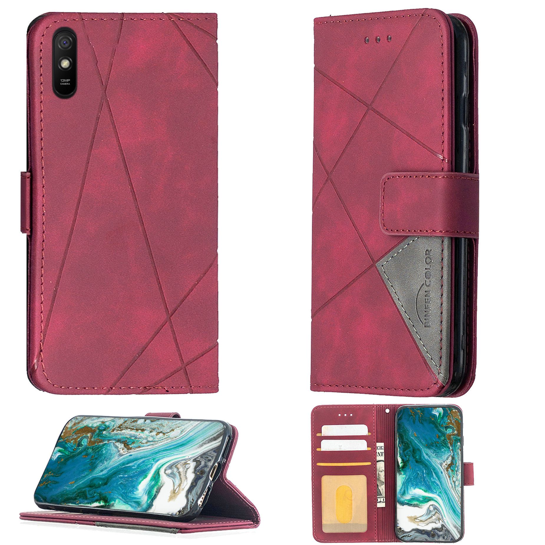 Coque Pour Xiaomi Redmi 9a Coque Compatible Avec Xiaomi Redmi 9a Coque Etui Housse Case Cover Bf-05 Red