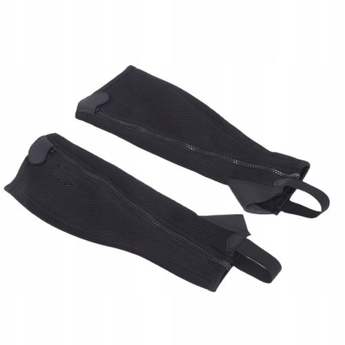 2 Pieces Demi-Chaps En Filet Élastique Noir