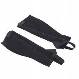 2 Pieces Demi-Chaps En Filet Élastique Noir