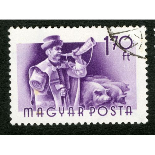 Timbre Oblitéré Magyar Posta, 1,70 Ft
