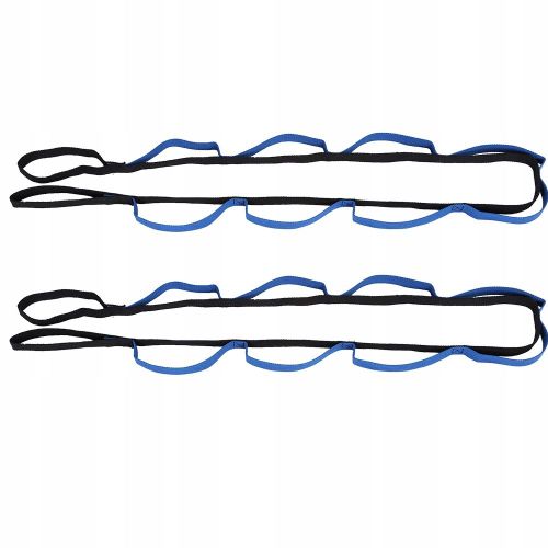 2 Ceintures De Yoga Extensibles A 8 Anneaux