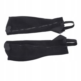2 Pieces Demi-Chaps En Filet Élastique Noir