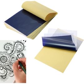 20 Feuilles de papier carbone papier de transfert de tatouage, papier calque de tatouage de