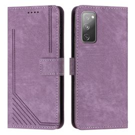 Coque Pour Samsung Galaxy S20 Fe,Etui De Samsung Galaxy S20 Fe Premium En Cuir Pochette Protection,Étui Pour Samsung Galaxy S20 Fe Portefeuille Rabat Clapet Case,Violet