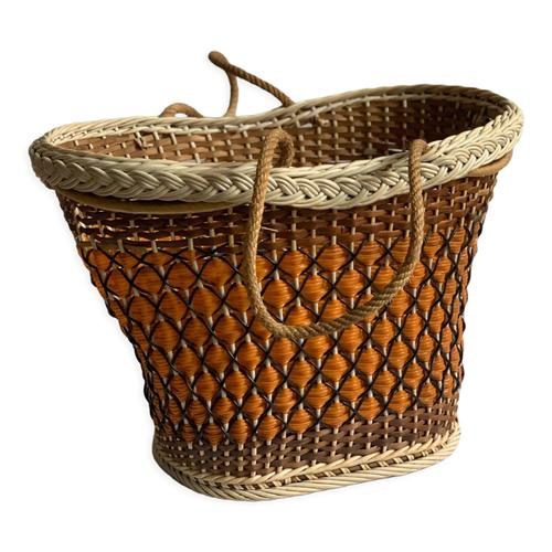 Panier scoubidou orange