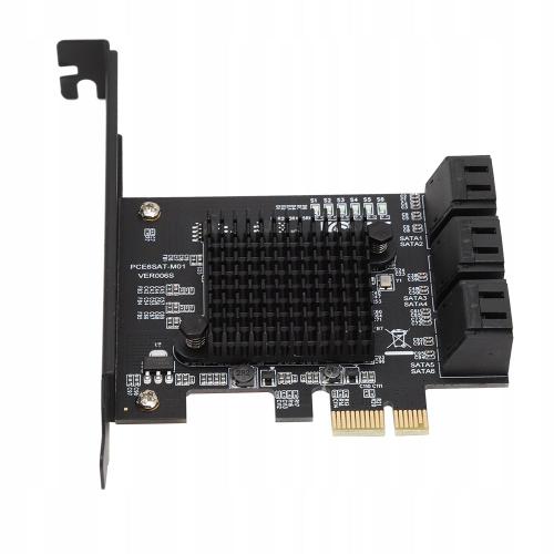 Carte de montage PCI SATA 3.0 a 6 ports