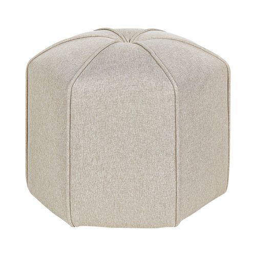 Pouf En Lin Beige Wishek