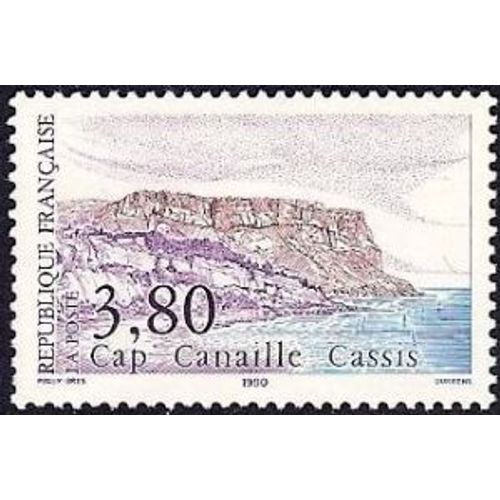 Timbre France 1990, Oblitéré - Cap Canaille À Cassis - 3.80 - Yt2660
