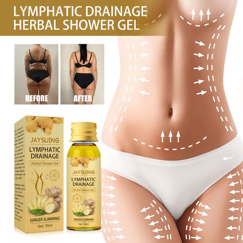 Ginger Body Shaping Gel Douche Dilue Lymphatique Amincissant Doux Hydrate La Peau Resserre La Taille Nettoyant 
