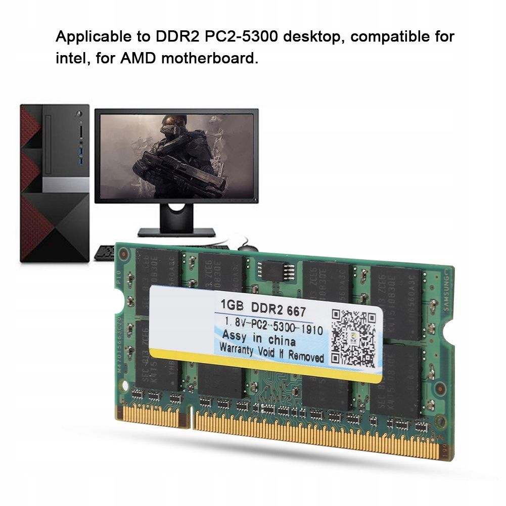 Module de mmoire Xiede DDR2 667 1,8 V 1 Go - 4
