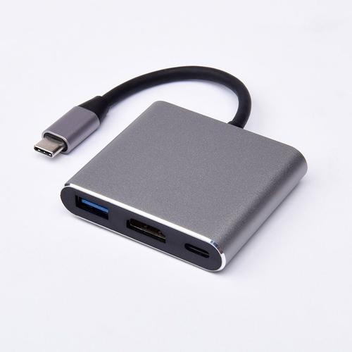 Adaptateur multiport USB C vers HDMI, sortie HDMI 4K Port USB 3.0