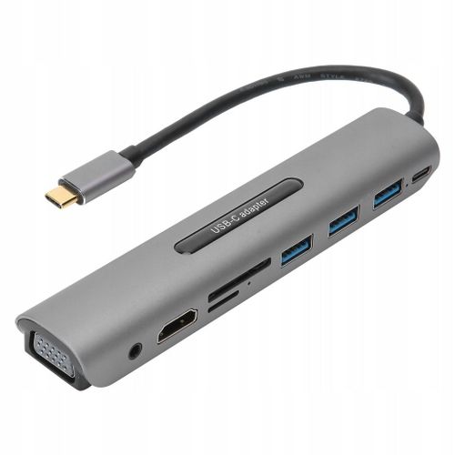 Adaptateur USB 9 en 1 TypeC vers HDMI Audio VGA USB3.0
