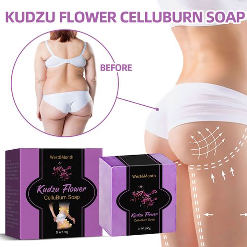 Minceur Fleur De Kudzu Savon Raffermissant Peau Bras Gros Ventre Corps Nettoyant Minceur Corps Sculptant Savon 