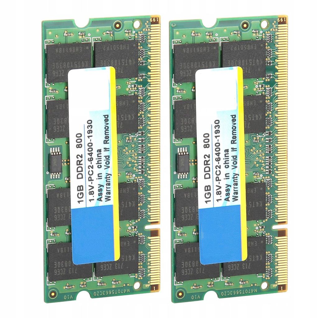 2 modules de mmoire Xiede DDR2 1 Go 800 Mhz.