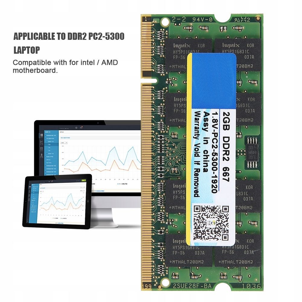 Xiede DDR2 667 MHz 2 Go 200 broches pour mmoire d'ordinateu... - 7