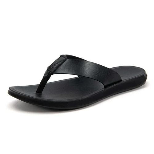 Tongs Italiennes En Cuir Pour Hommes,Nouvelles Chaussures D'été De Plage,Grande Taille 38-47,Légères Et Plates,De Luxe,2023