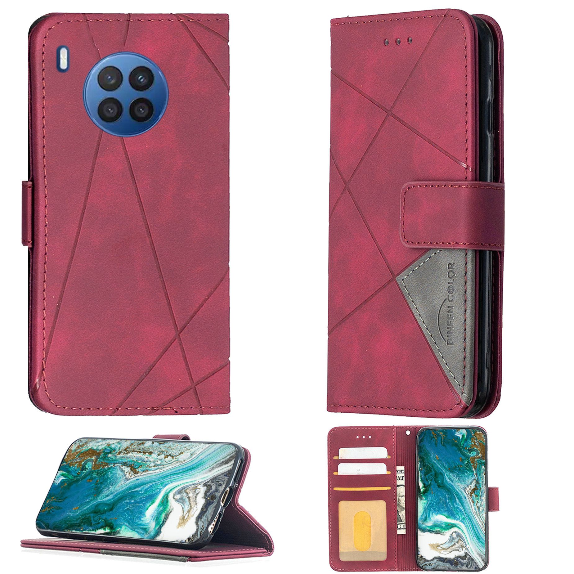 Coque Pour Huawei Nova 8i Coque Compatible Avec Huawei Nova 8i Coque Etui Housse Case Cover Bf-05 Red