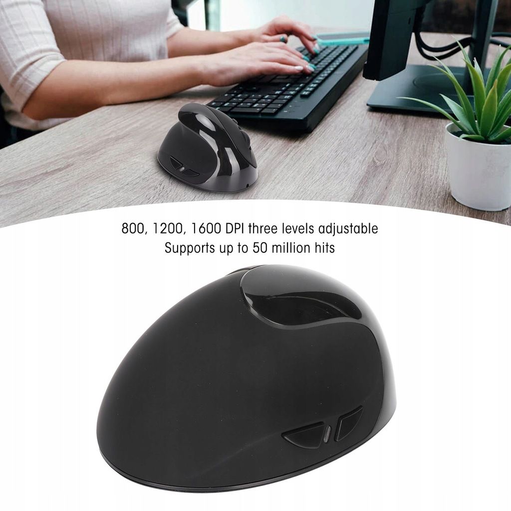 Souris Verticale Main Gauche 2.4G Sans Fil Verticale - 10
