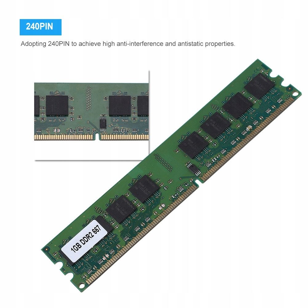 Transmission sans perte DDR2 1 Go 667 MHz 1 Go - 6