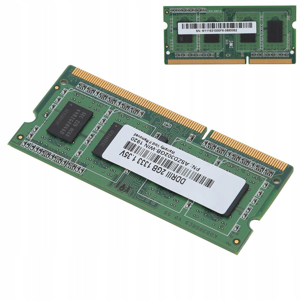 Ordinateur portable ASint RAM DDR3 1333MHZ 2GB - 6