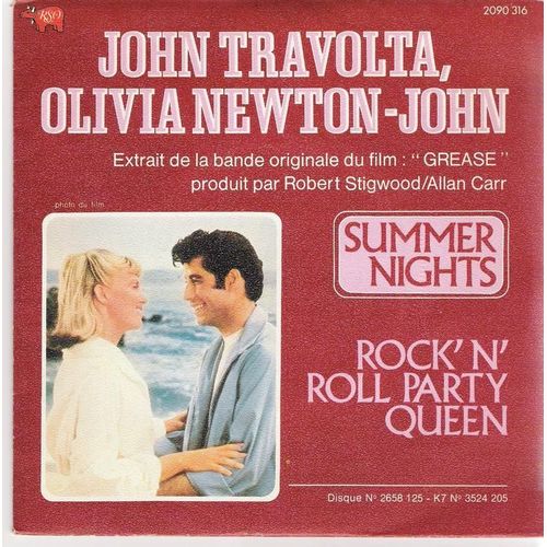 Summer Nights (3'36) / Rock'n Roll Party Queen (2'08) - B.O. Du Film "Grease".