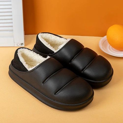 Chaussures Pantoufles En Fourrure Imperméables Pour Hommes Et Femmestoboggans Chauds En Peluchechaussures Semelle Optique Intérieuresandales Coordonnantes Pour Couplehiver