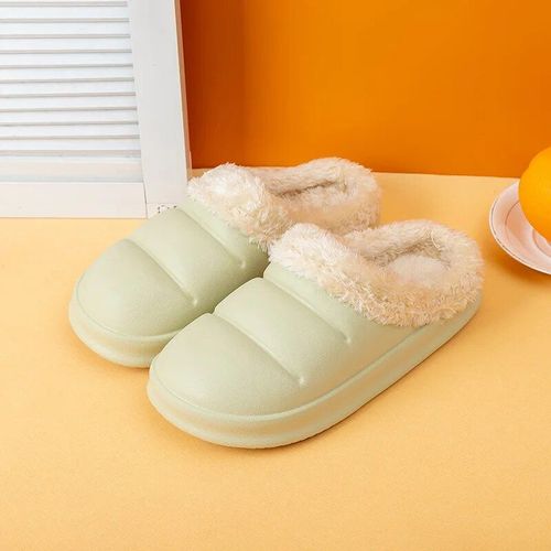 Chaussures Pantoufles En Fourrure Imperméables Pour Hommes Et Femmestoboggans Chauds En Peluchechaussures Semelle Optique Intérieuresandales Coordonnantes Pour Couplehiver