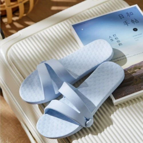 Chaussures Tongs De Plage Pour Femmessandales Plates Et Légèrespantoufles De Voyage Pliables Et Portablesété