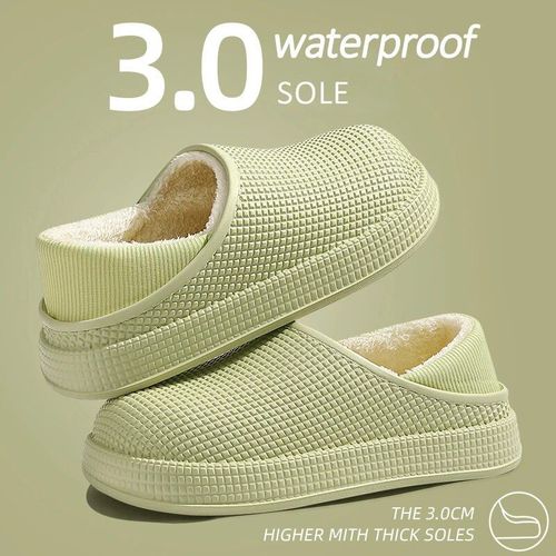 Chaussures Oligpantoufles D'intérieur Unisexessandales Chaudes Pour La Maisonchaussures Solidesimperméablessemelle Optique Souplechaussures En Fourrure Amusantes Pour Femmes Et Hommesutilisation Pour Les