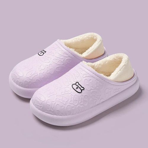 Chaussures Oligpantoufles D'intérieur Unisexessandales Chaudes Pour La Maisonchaussures Solidesimperméablessemelle Optique Souplechaussures En Fourrure Amusantes Pour Femmes Et Hommesutilisation Pour Les
