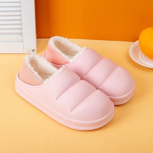 Chaussures Pantoufles En Fourrure Imperméables Pour Hommes Et Femmestoboggans Chauds En Peluchechaussures Semelle Optique Intérieuresandales Coordonnantes Pour Couplehiver