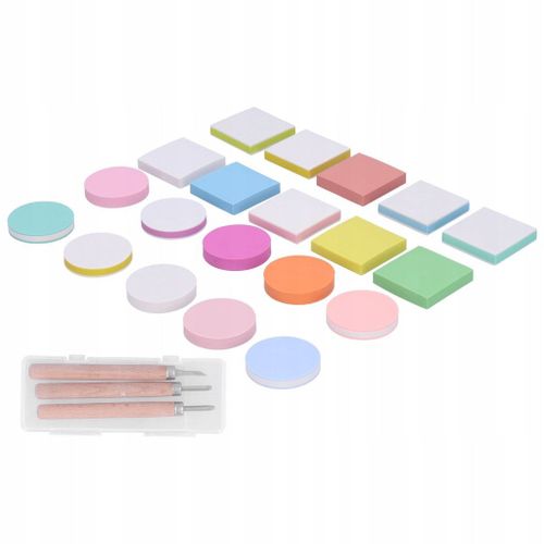 Jeu De Tampons En Caoutchouc Sculpture Impression En Bloc