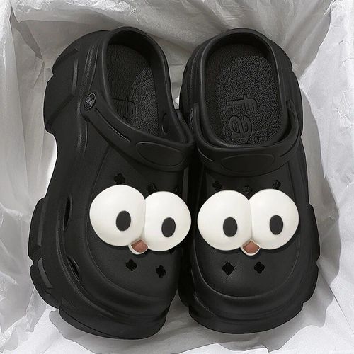 Qyckaby-Chaussures De Jardin À Trous De Chat Pour Femmes,Sandales Souples D'été À Semelle Optique À Talons Hauts,Pantoufles De Plage D'extérieur Bricolage,2023