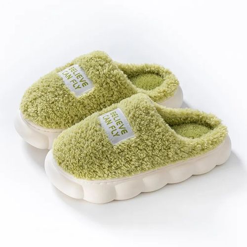 Chaussures Chaussons Moelleux Chauds Pour Hommes Et Femmeschaussures En Coton Pelucheuxtalons Hautssemelle Optiquemaisonintérieurextérieurcoupleshiverménagedames
