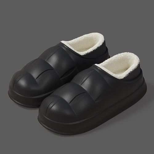 Chaussures Pantoufles Plateforme Confortables Pour Hommes Et Femmeschaussures En Coton Pour La Maisonchaussures En Peluche Imperméablesmode Extérieurepantoufles Minimalisteschaussure Non Aldhiver