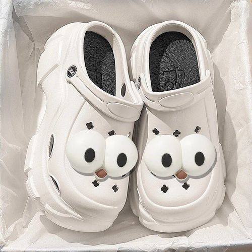 Chaussures Qyckabychaussures De Jardin Trous De Chat Pour Femmessandales Souples D'été Semelle Optique Talons Hautspantoufles De Plage D'extérieur Bricolage