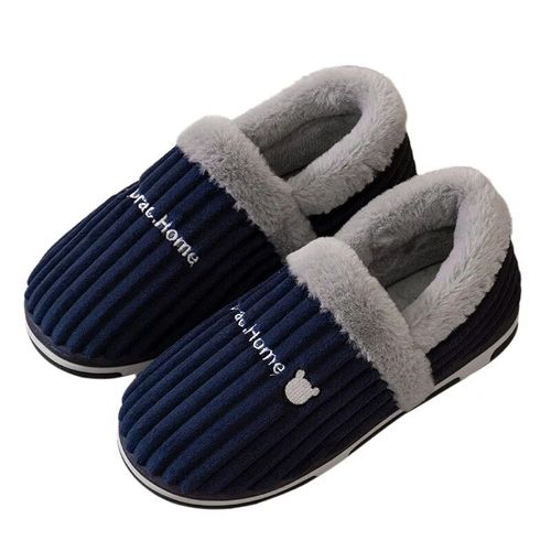 Chaussures Comwarmpantoufles Antidérapantes En Fourrure Et Peluche Pour Femmechaussures D'extérieurrespirantesoptiquessemelle Platesouplespour La Maisonhiver